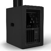 Système de sonorisation colonne compact noir avec caisson